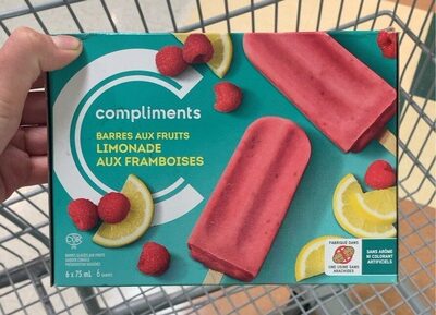 Barres aux fruits limonade aux framboises