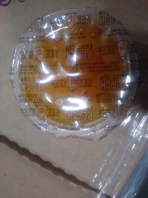 Peach fruit cup
