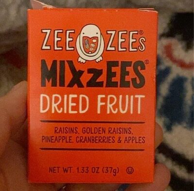 Zeezees dried fruit