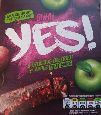Beetroot and Apple Fruit Bar